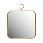 Metal Framed Wall Mirror w/ Circle, 16