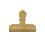 Golden Stainless Steel Clip with a simple, sturdy design ideal for organizing kitchen notes, gift tags, or decor accents, perfect for every room’s needs at Knotty and Board. 1