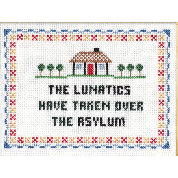 Deluxe Cross Stitch Kit, The Lunatics Have Taken Over