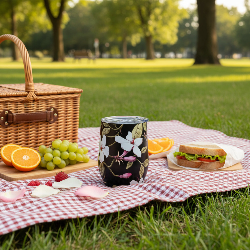 Black Jasmine Joy Wine Tumbler