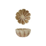 Fluted Scalloped Bowl, Brown, 5.8x5.8in 1