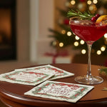 Holiday Cocktail Napkins, We Wish You, 20 ct. 2