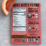 Noble Mick's Single Serve Craft Cocktail, Paloma 3