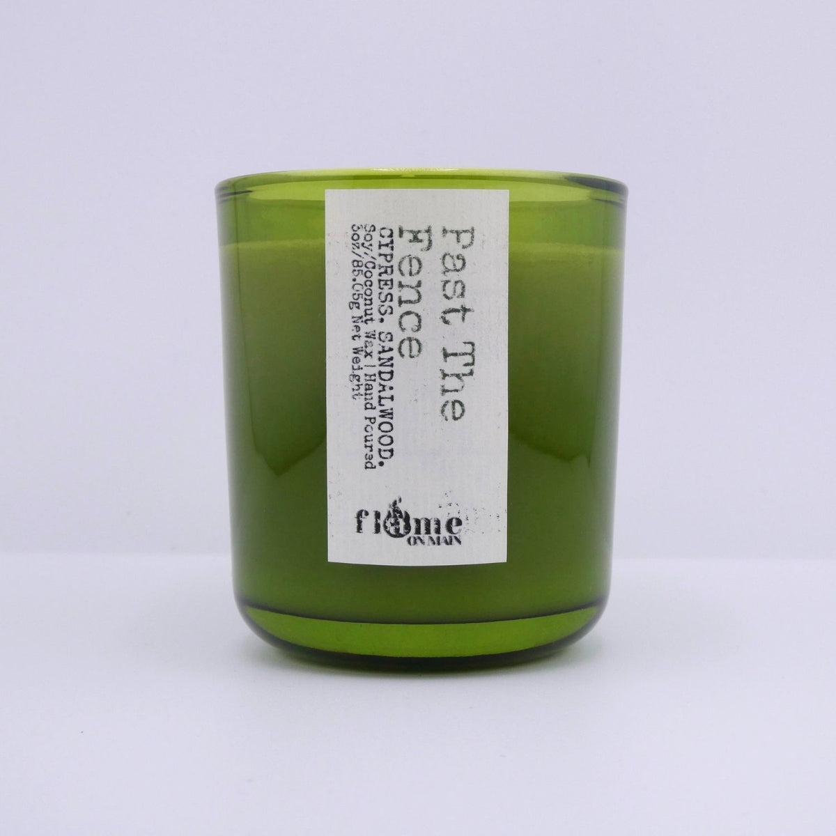 Flame on Main Places We Know 3.5oz Candle, Past The Fence. Made in Lake Norman
