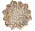 Round Stoneware Flower Plate, 10