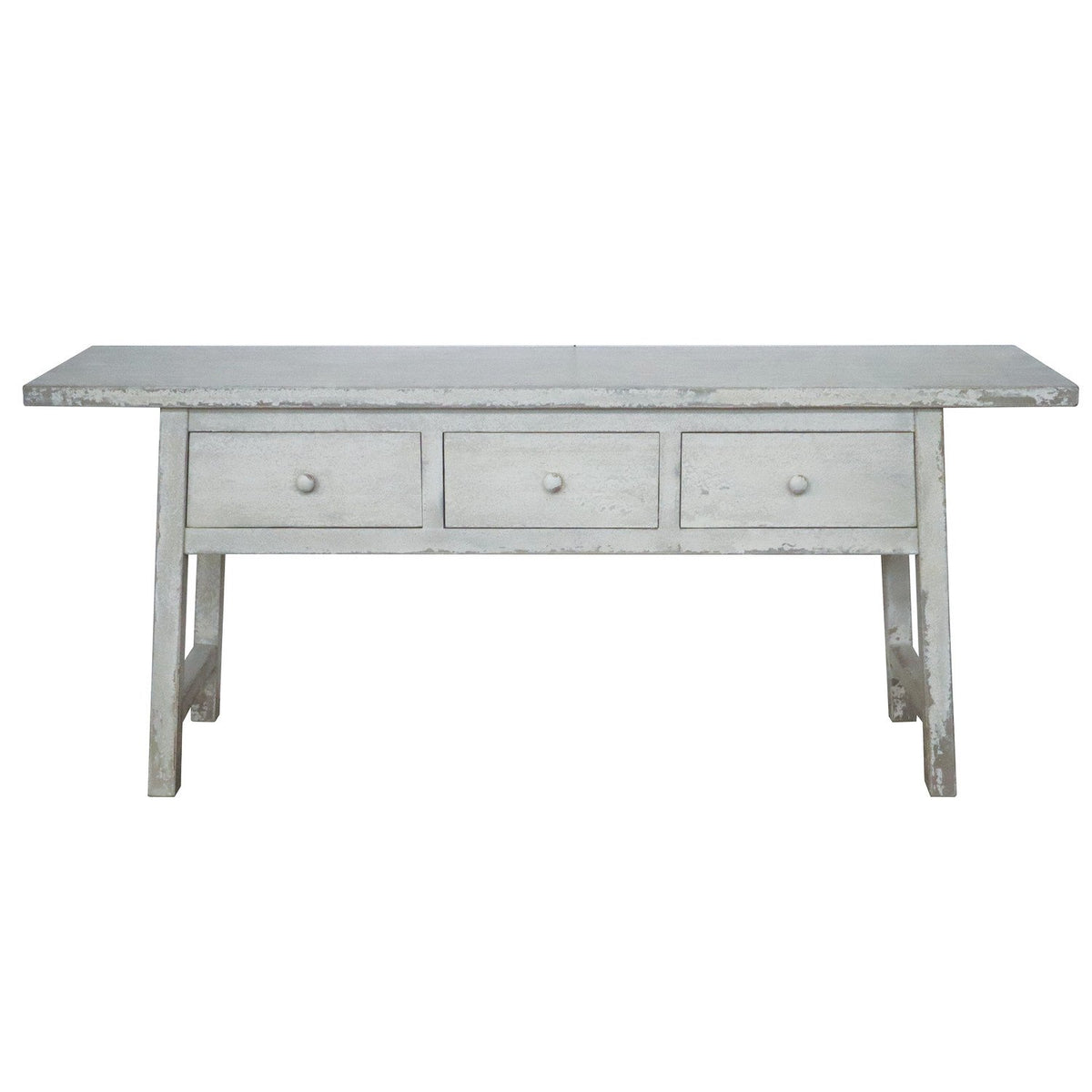Reclaimed Wood Table w/ 3 Drawers, 58