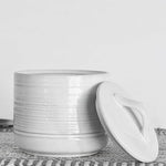 Canister w/ Lid, White, 6