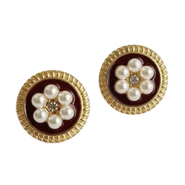 Chic Vintage Floral Drop Earrings