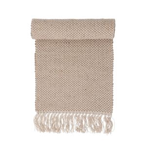 Woven Jute and Cotton Table Runner with Fringe, 72