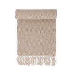 Woven Jute and Cotton Table Runner with Fringe, 72