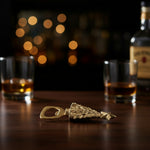 Christmas Tree Bottle Opener, Gold, 4.5 in. 2