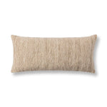 Jai Pillow, Natural, 16 X 36 in. featuring a textured natural fabric, perfect for adding cozy decor and style to any living space, offered by Knotty and Board. 1