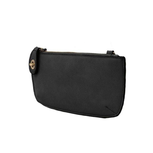 Mini Crossbody Wristlet Clutch, Black