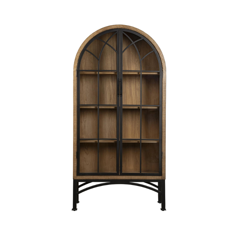 Victoria Cabinet Antique, Natural, 44 X 15 X 83