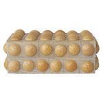 Marbled Resin Bobbin Box, Cream, 9
