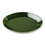 Oval Platter, Verde, 16 X 12 in. in a rich green color, perfect for dining, entertaining, and adding stylish decor to your kitchen, offered by Knotty and Board. 1