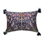 Cotton Velvet Lumbar Pillow with Woodland Pattern , 20