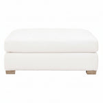 Dean Boucle Ottoman, Snow, 45 X 32 X 19.5 1