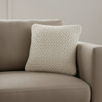 Braided White Down Pillow 20x20 2