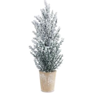 Potted Snowy Pine Tree, 16 in.