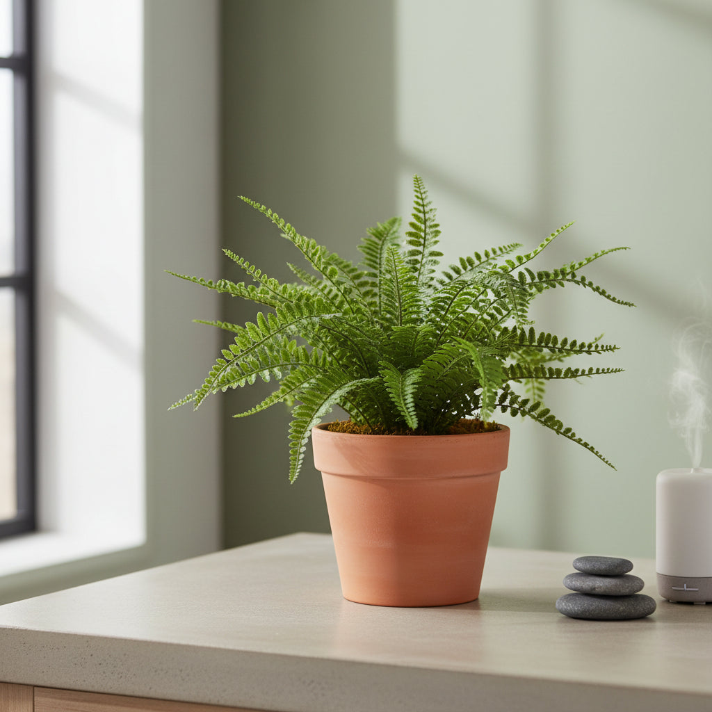 Button Fern Bush, 17 in.