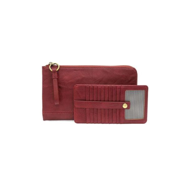 Karina Convertible Wristlet & Wallet, Cranberry