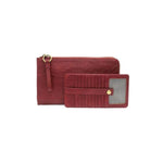 Karina Convertible Wristlet & Wallet, Cranberry 1