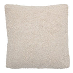 Cotton Boucle Pillow, Cream, 20 in. featuring a soft textured fabric in a neutral cream shade, perfect for adding cozy decor and comfort to any living space from Knotty and Board. 1