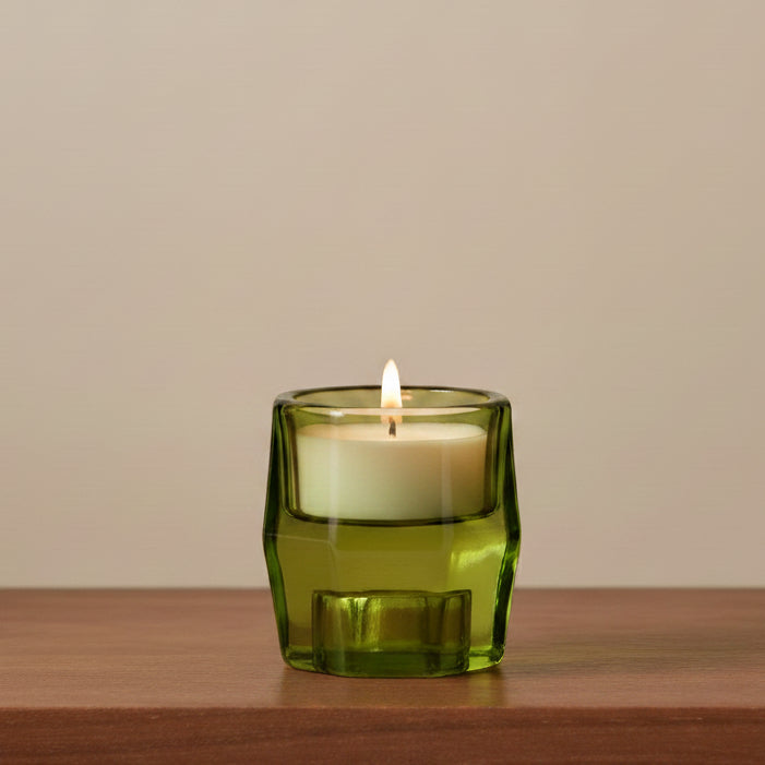 Gem Reversible Candle Holder, Green, 2.4 in.
