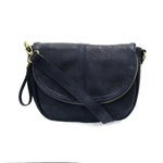 Helene Small Saddle Crossbody, Navy 1