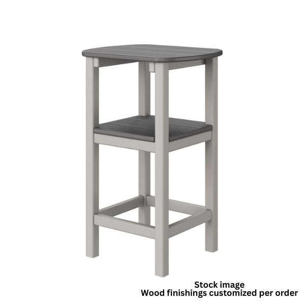 Oval Side Table, Black, 16 X 19 X 30