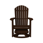 Fanback Swivel Glider, Brazilian Walnut, 30 X 31 X 41 2