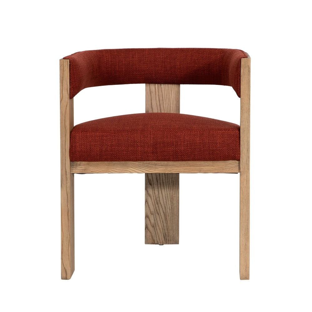 Nadia Dining Chair, Burgundy, 23 x 22.5 x 27.5 in.