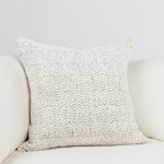 Maris Pillow, Ivory and Natural, 22 X 22 in. 2