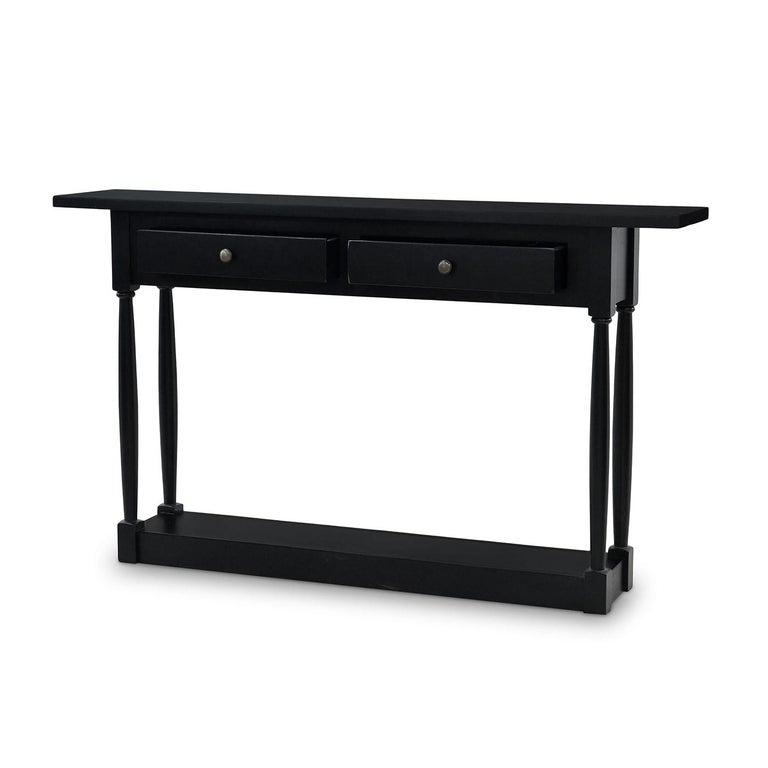 Antoinette Hall Table, Batavia Black, 60 X 12 X 35
