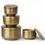 Hammered Aluminum Container, Large, 6
