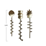 Brass Formed Spoon, Assorted Styles, 5.75 in. 3