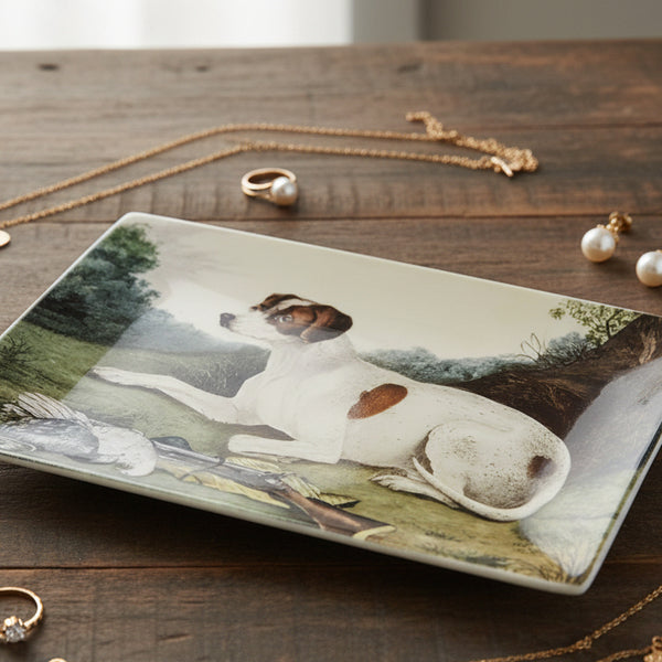 Pointer Dog Plate, 6 X 4 in.