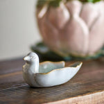 Stoneware Bird Shaped Dish, White 2