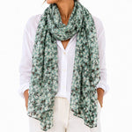 Cafe Ditsy Daisy Scarf, Jade 2