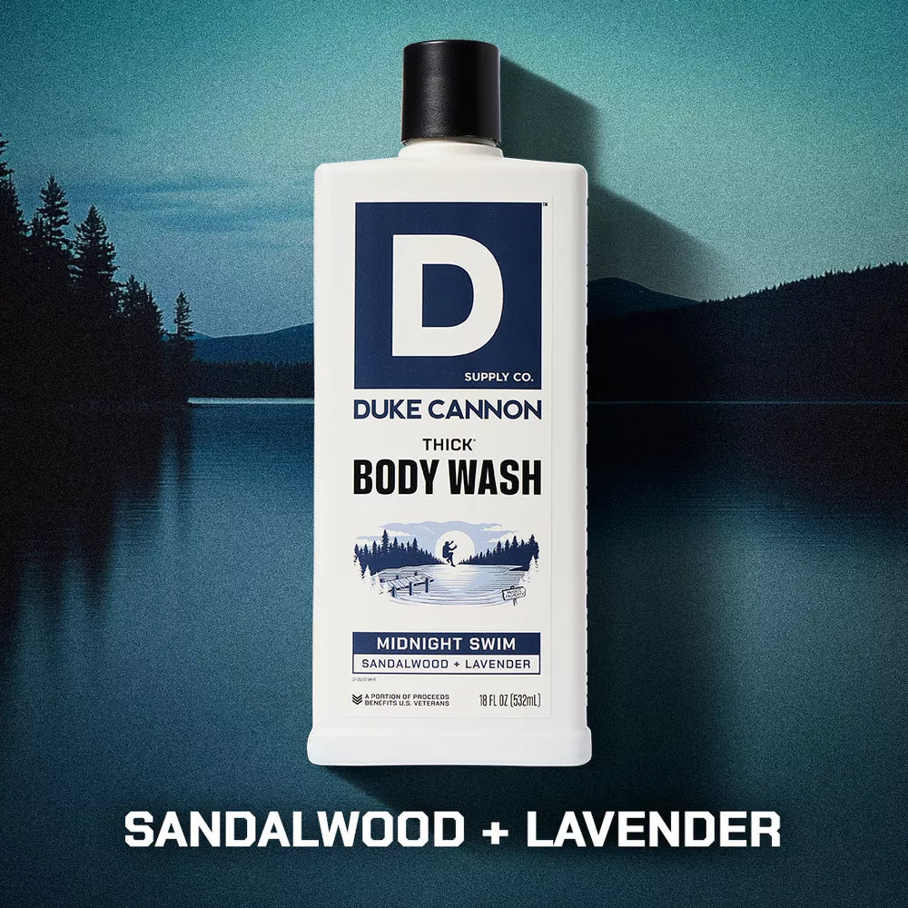 Duke Cannon Body Wash, 18 oz., Midnight Swim