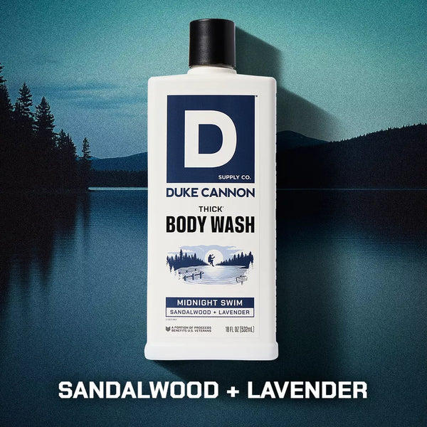 Duke Cannon Body Wash, 18 oz., Midnight Swim