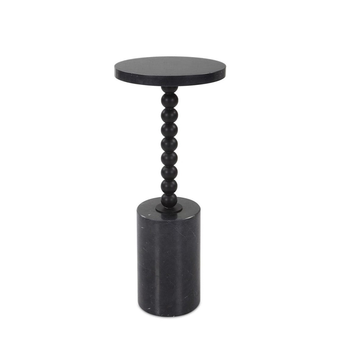 Bead Drink Table, Black, 10 X 24 X 10