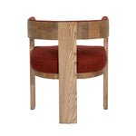 Nadia Dining Chair, Burgundy, 23 x 22.5 x 27.5 in. 4