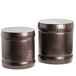 Stockton Stools, Dark Copper, Set of Two, 16 x 16 x 18 in. 1