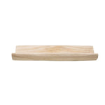 Paulownia Wood Curved Tray, Natural 1