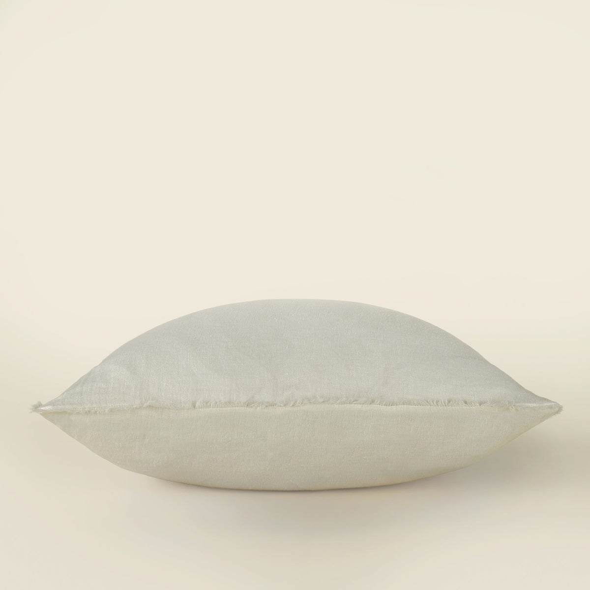 Lina Linen Pillow, Ivory, 24 x 24 in.
