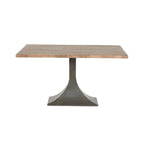 Mackenzie Rectangular Dining Table - Medium Grey/ Square Base 1