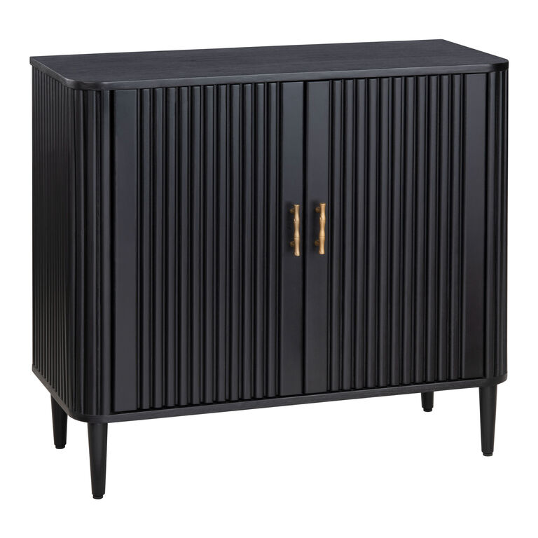 Camden Black Two Door Cabinet, 36 X 16 X 32.25
