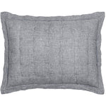 Lush Linen Puff Sham, Black Grey, Standard Bedding 1